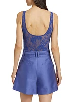 Lace Scoopneck Sleeveless Bodysuit