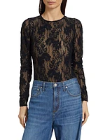 Lace Long-Sleeve Bodysuit