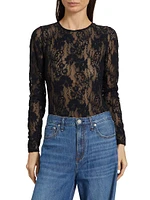 Lace Long-Sleeve Bodysuit