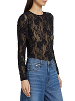 Lace Long-Sleeve Bodysuit