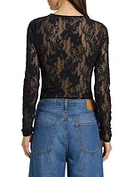 Lace Long-Sleeve Bodysuit