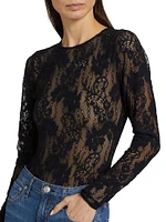 Lace Long-Sleeve Bodysuit