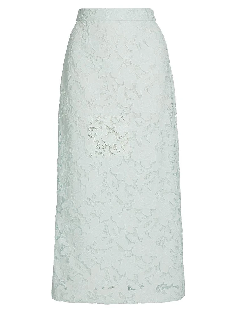 Natura Lace Pencil Midi-Skirt