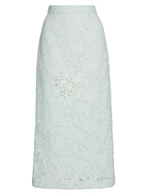 Natura Lace Pencil Midi-Skirt