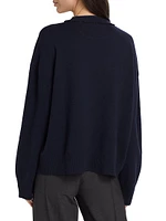 Sequined Crewneck Wool-Blend Sweater