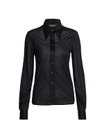 Silk Jersey Long-Sleeve Shirt