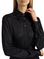 Silk Jersey Long-Sleeve Shirt