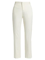 Diamanté-Embellished Gabardine Crop Pants