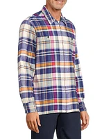 Plaid Cotton Flannel Shirt