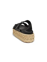 Qiana2 Leather Espadrille Sandals