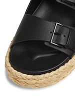 Qiana2 Leather Espadrille Sandals