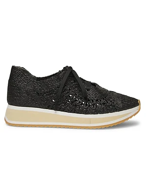 Ozan2 Woven Raffia Low-Top Sneakers