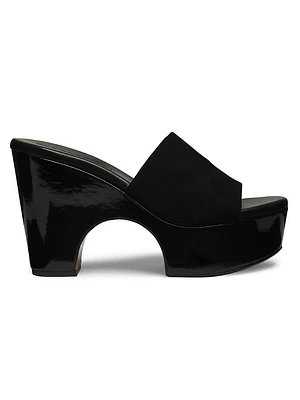 View 65MM Patent Leather Mules