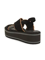 Freedosr Leather Platform Sandals