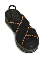 Freedosr Leather Platform Sandals