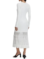 Tasmin Rib-Knit Midi-Dress