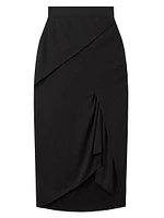 Zaria Asymmetric Midi-Skirt