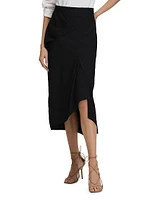 Zaria Asymmetric Midi-Skirt