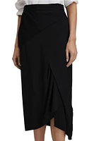 Zaria Asymmetric Midi-Skirt