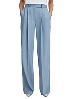 June Pleated-Front Relaxed Pants