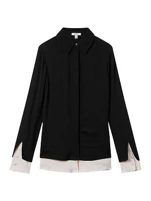 Nila Contrast-Trim Shirt