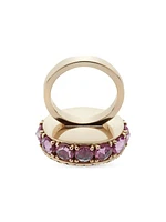 18K White Gold & Multi-Gemstone Ring