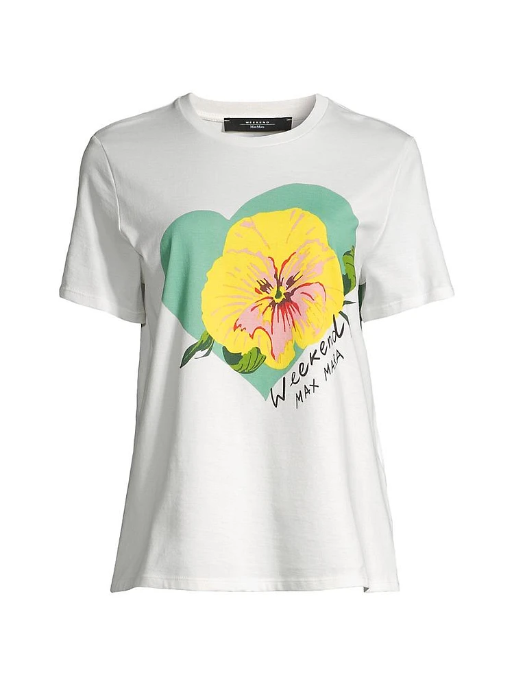 Yen Hibiscus Heart Logo T-Shirt