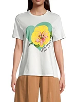 Yen Hibiscus Heart Logo T-Shirt