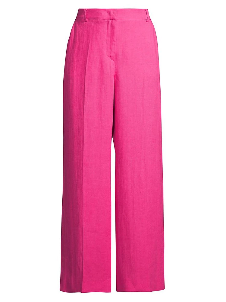 Malizia Wide-Leg Linen Trousers