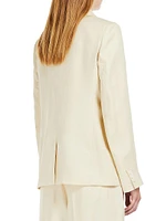 Nalut Peaked Linen Blazer