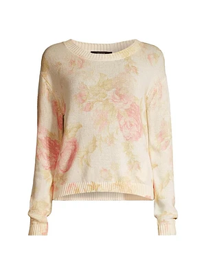 Narsette Floral Cotton Sweater