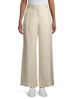 Malizia Linen Wide-Leg Trousers