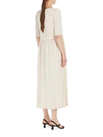 Snack Cotton Jersey Midi-Dress