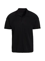 Basics Pleated Polo Shirt