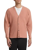 MC March Pleated V-Neck Cardigan