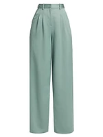 Joetta Pleated Wide-Leg Pants