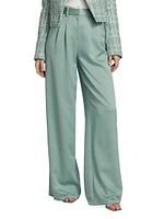 Joetta Pleated Wide-Leg Pants