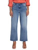 Alexa Mid-Rise Stretch Flared Jeans