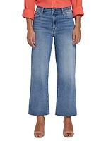 Alexa Mid-Rise Stretch Flared Jeans