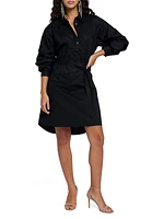 Stretch-Cotton Poplin Shirtdress