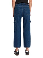 Logan Mid-Rise Stretch Cargo Jeans