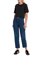 Logan Mid-Rise Stretch Cargo Jeans