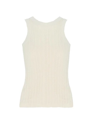 Mixed Stitch Cotton Tank