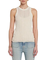 Mixed Stitch Cotton Tank