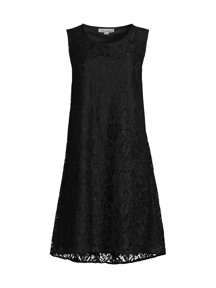 Lace Tank A-Line Dress