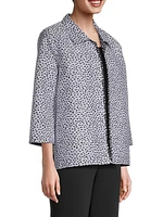 Contrast Dot Jacquard Easy Jacket