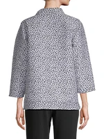 Contrast Dot Jacquard Easy Jacket