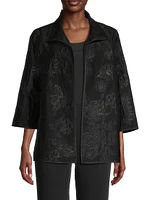 Shimmer Rose Easy Jacket