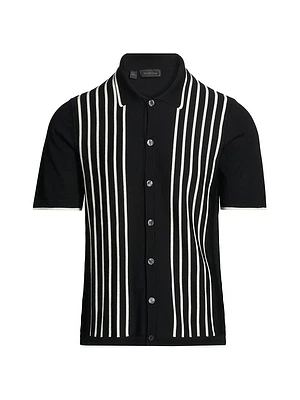 COLLECTION Striped Merino Wool Shirt