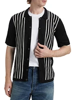 COLLECTION Striped Merino Wool Shirt